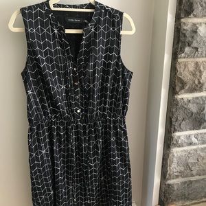 Geometric print dress